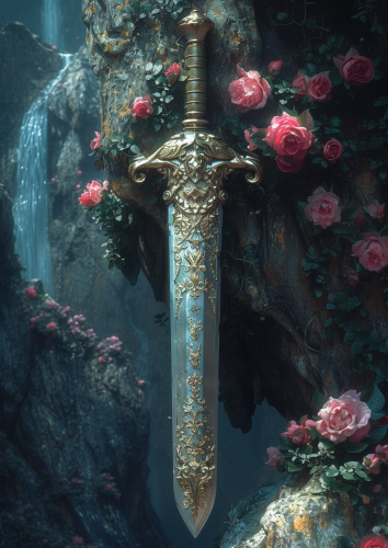 Fantasy Elysian Chinese Wolfberry Graphic Designer Falchion Slanted View