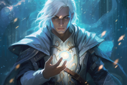 Detailed portrait of a Male High Elf