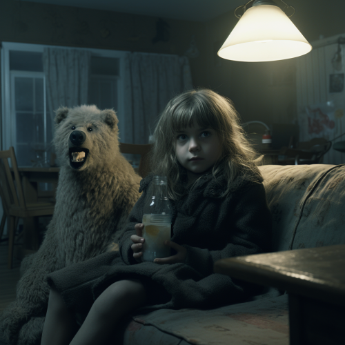 Girl with cocktail glass from Fargo movie