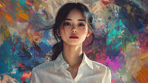 Stylish Chinese Woman Portrait