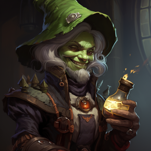 Female gnome rogue with poisonous dagger