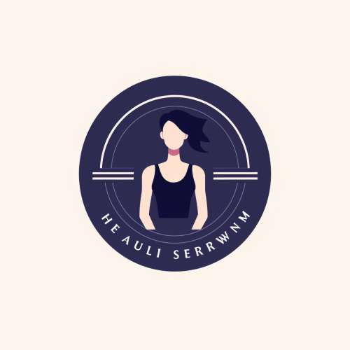 Female personal trainer logo vector