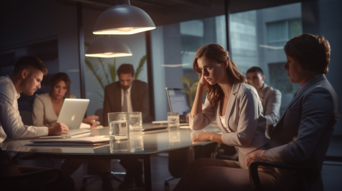 Female senior software engineer declining project proposal