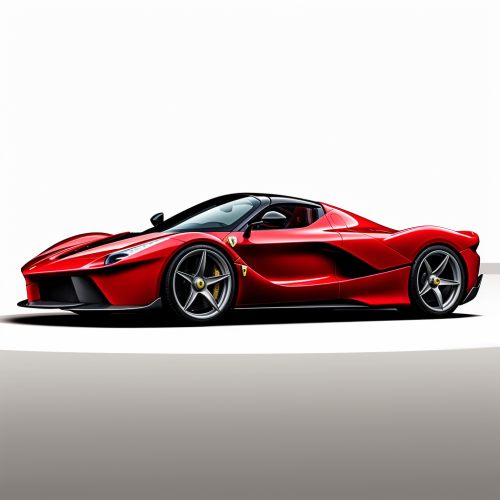 Side view of Ferrari Laferrari Aperta