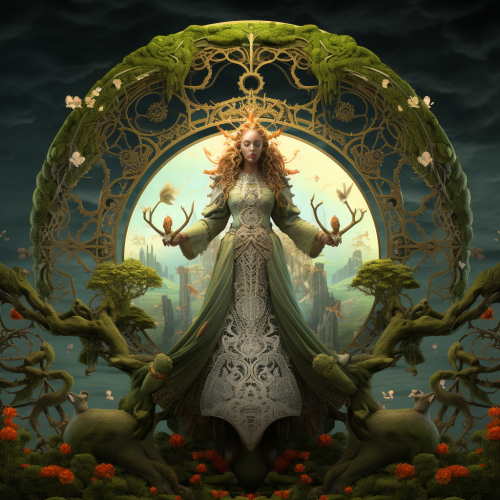 Beautiful Fertility Goddess Statue