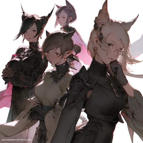 Final Fantasy XIV Anime Niji Expressive Character