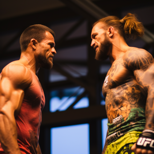 Two flamboyant UFC fighters face-off at weigh-in