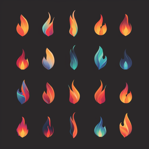Simple Flame Graphic Logo Design