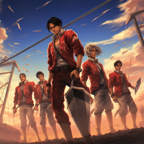 Anime aesthetics of Flamengo and Shingeki No Kyojin