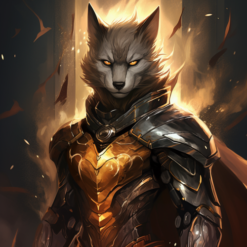 The Flash as a knight with a fox The Flash as a knight with a fox