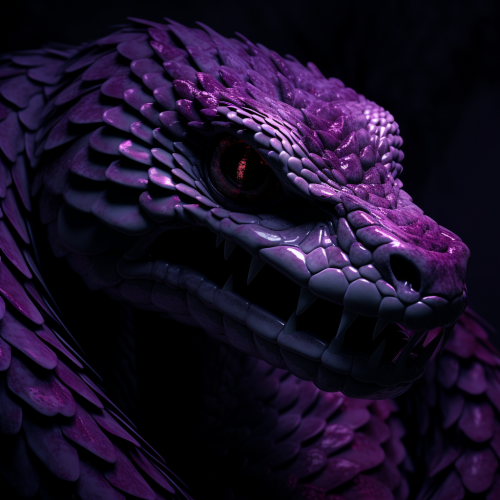 Dark purple venom on flat purple background Dark purple venom on flat purple background