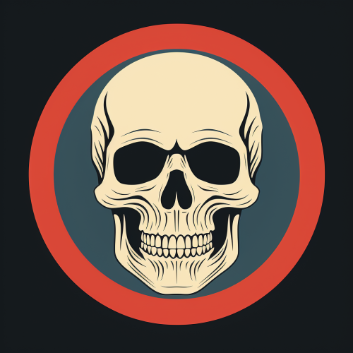 Minimal Skull Logo by Paul Rand