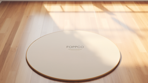 Flat yoga mat with round corners Flat yoga mat with round corners