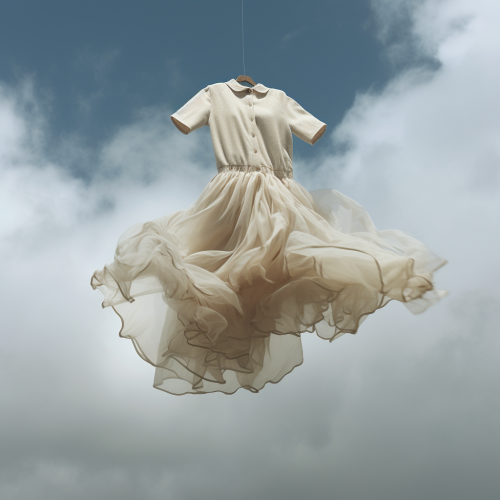 Garment floating in the air  image