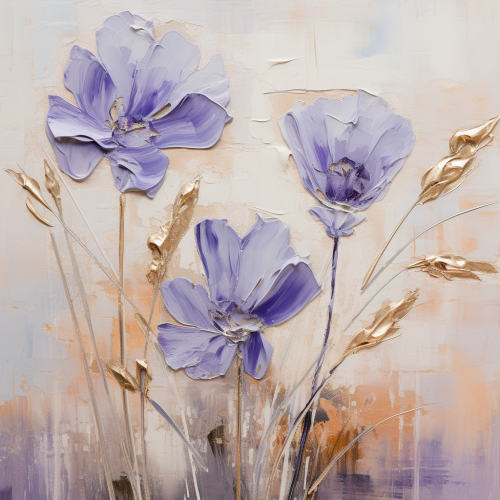 Beautiful abstract art of flowers