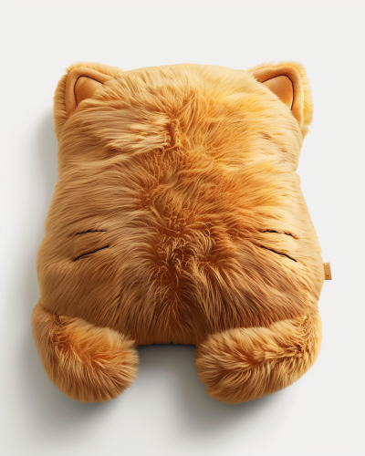 fluffy cat cushions seating image