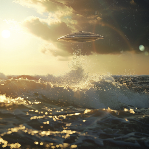 UFO Emerging from Ocean