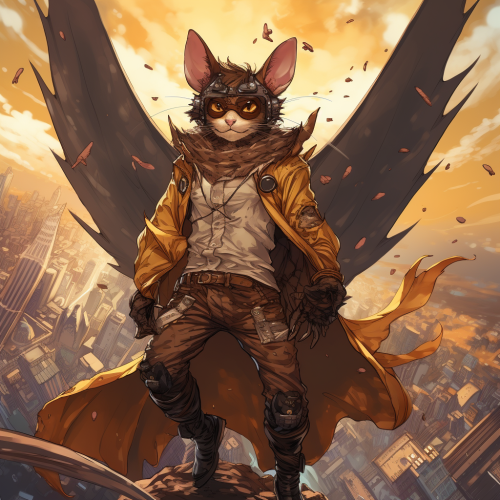 flying squirrel man with wings