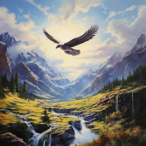 Aerial view of meandering wild rivers