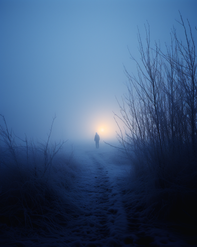 A mesmerizing foggy neoncore image