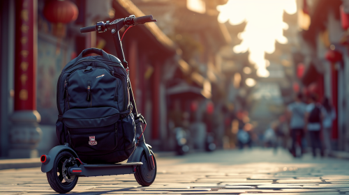 Foldable Electric Scooter with Spacious Backpack
