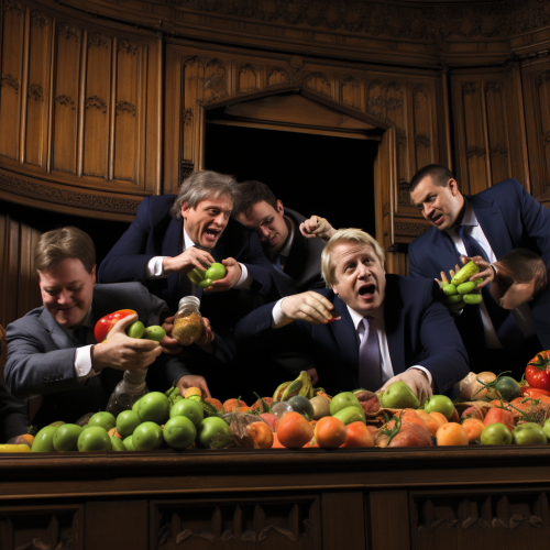Politicians engage in epic food fight Politicians engage in epic food fight