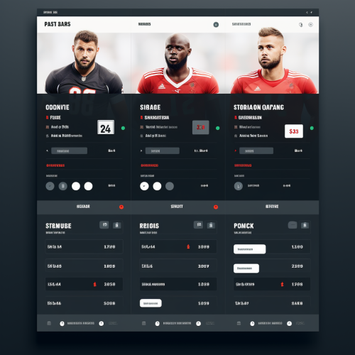 Football players in live action Football players in live action