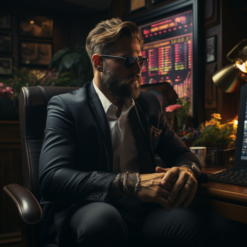 Professional forex trader analyzing market trends