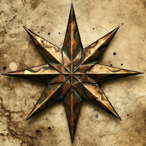 Four point star graphic