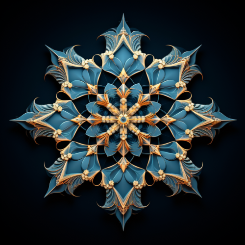 Beautiful Infinite Snowflake Fractal Pattern