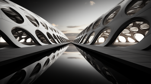 Elegant Fractal Geometry Artwork