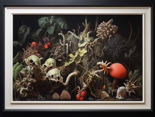 Detailed realistic framed picture