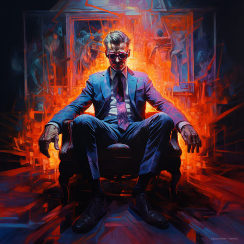 Francis Bacon Oil Paint Art, Cyberpunk Nightmare Vibes