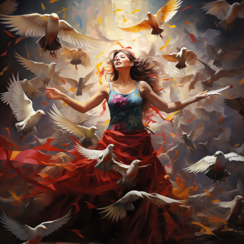 A depiction of freedom and peace