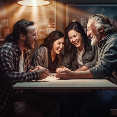 Group of Friends Having Fun