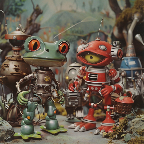 Frog and Toad meet robots