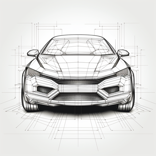 Black and white auto assistance vector