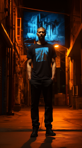 Fashionable man posing in urban setting Fashionable man posing in urban setting