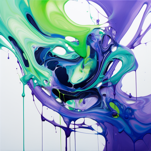 Beautiful fusion of colorful lines