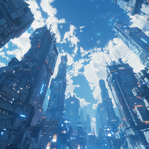 Pixelated 3D Voxel City Buildings