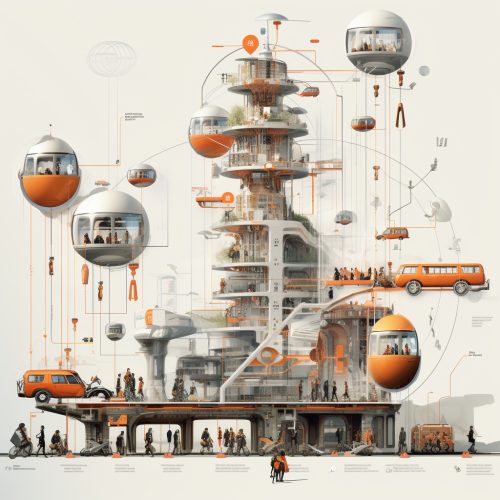 Future Urbanism Vertical 5 Minute City Micro Mobility