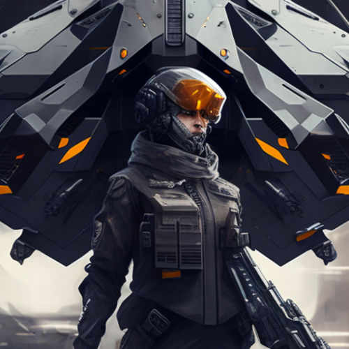 Futuristic military arsenal concept