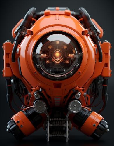 Futuristic hard surface objects photo