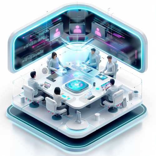 Future tech meeting room presentation Future tech meeting room presentation