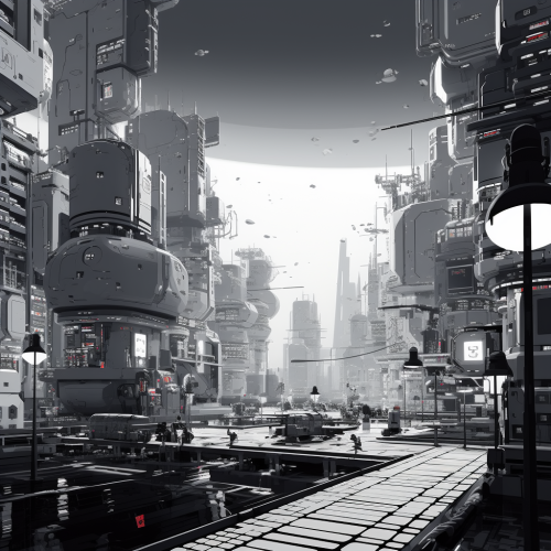 Futuristic storyboard animation