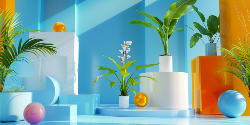 Futuristic waterplant with AI technology Futuristic waterplant with AI technology