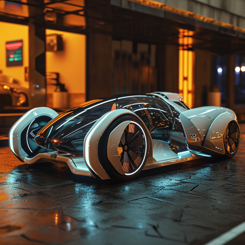Futuristic car of the year 2050