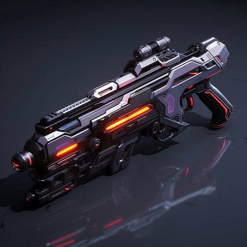 Futuristic Submachine Guns in Action