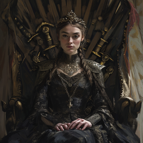 Queen on Game of Thrones Throne
