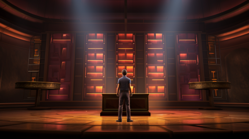 Game Show Wooden Cabinet Drawers